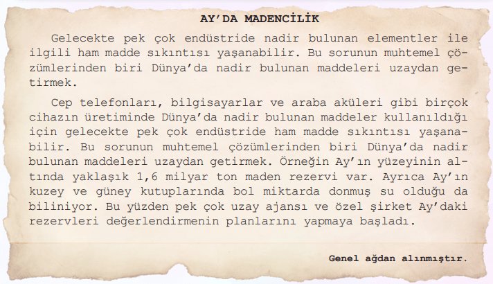 6. Sınıf Türkçe Ders Kitabı Sayfa 74 Cevapları İkinci Kitap