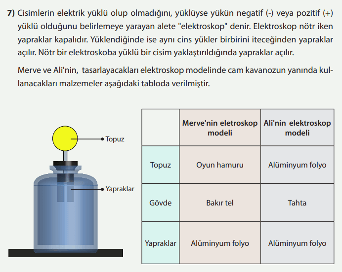 8. Sınıf Fen Bilimleri Ders Kitabı Sayfa 281 Cevapları MEB Yayınları