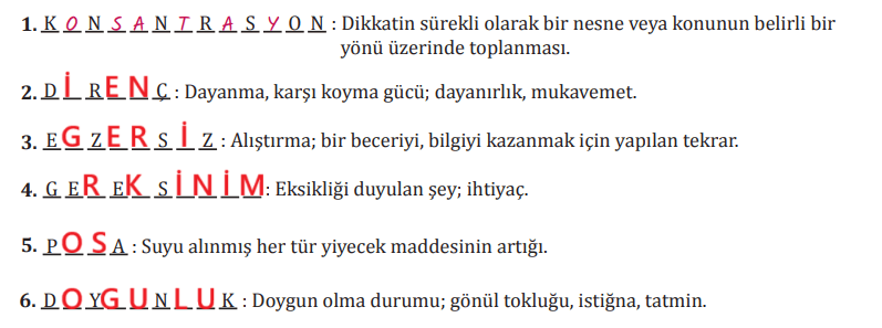 8. Sınıf Türkçe Ders Kitabı Sayfa 196 Cevapları MEB Yayınları