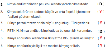 8. Sınıf Fen Bilimleri Ders Kitabı Sayfa 182 Cevapları