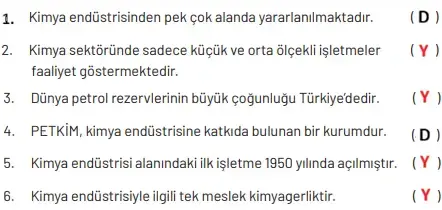 8. Sınıf Fen Bilimleri Ders Kitabı Sayfa 182 Cevapları