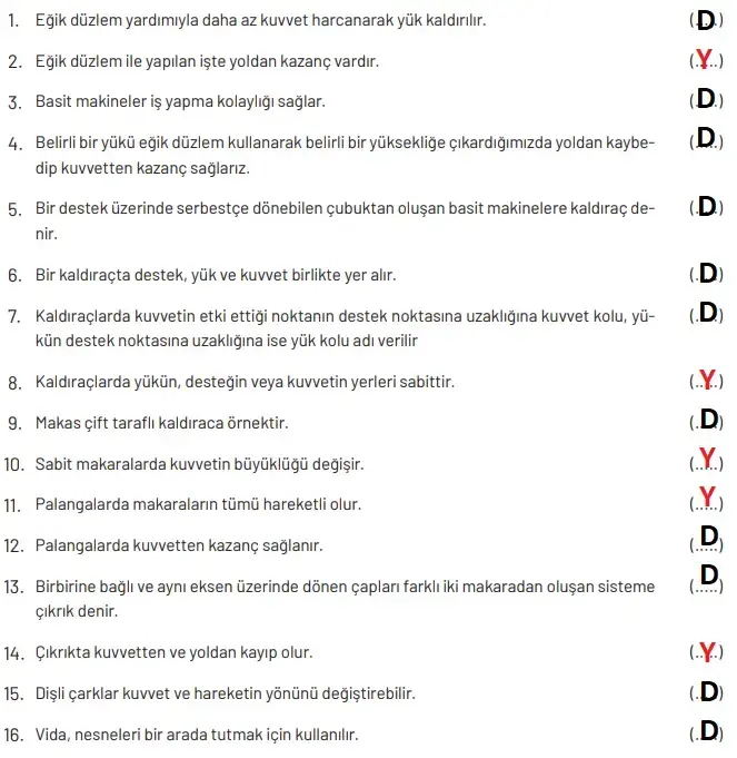 8. Sınıf Fen Bilimleri Ders Kitabı Sayfa 216. Cevapları 8. Sınıf Fen Bilimleri Ders Kitabı Sayfa 216. Cevapları