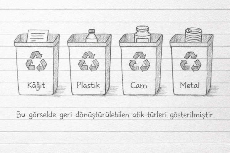Geri Dönüşüm Kutuları Çizimi