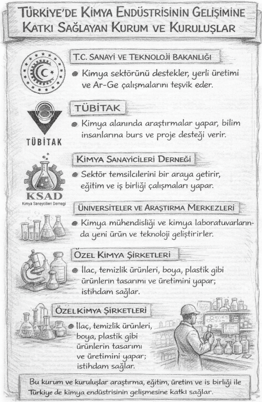 Kimya Endüstrisinin Gelişimine Katkı Sağlayan Kurum ve Kuruluşlar