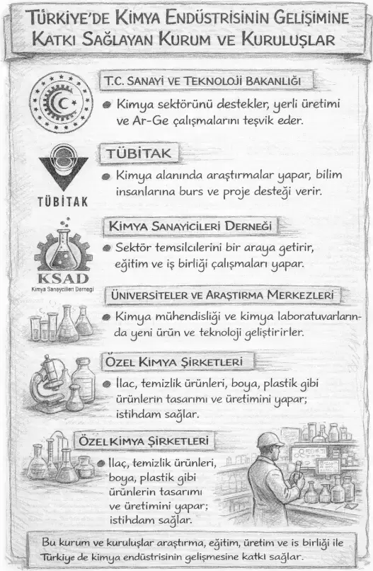 Kimya Endüstrisinin Gelişimine Katkı Sağlayan Kurum ve Kuruluşlar