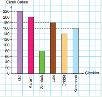 4. Sınıf Matematik Ders Kitabı Sayfa 177-178-180-181-182. Cevapları Fersa Yayınları 5 Yetiştirilen çiçekler