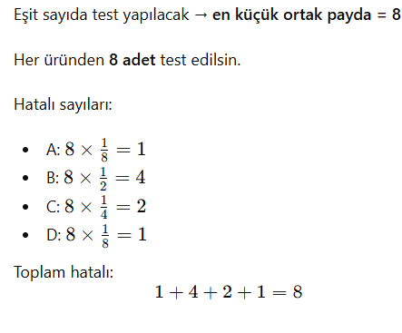 6. Sınıf Matematik Ders Kitabı Sayfa 208-209-210-211. Cevapları 1. Kitap 16 toplam hatalı ürün sayısı