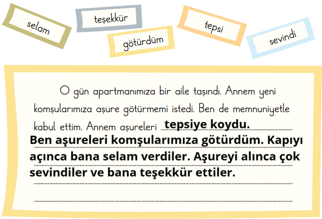 2. Sınıf Türkçe Ders Kitabı Sayfa 102 Cevapları
