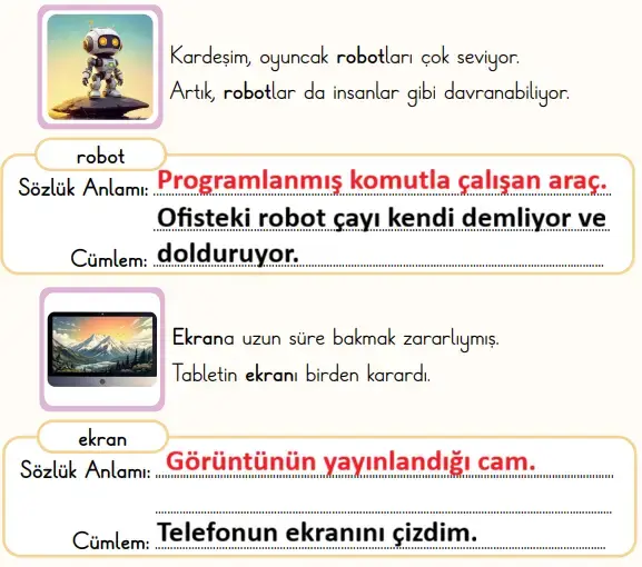 2. Sınıf Türkçe Ders Kitabı Sayfa 89 Cevapları
