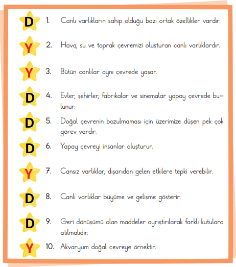 3. Sınıf Fen Bilimleri Ders Kitabı Sayfa 206-207-208-209-210. Cevapları CEM Yayınları