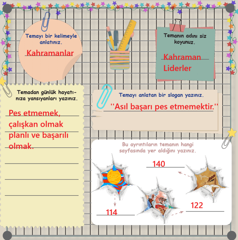 6. Sınıf Türkçe Ders Kitabı Sayfa 154 Cevapları İkinci Kitap