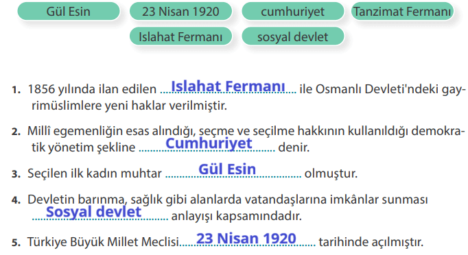 7. Sınıf Sosyal Bilgiler Ders Kitabı Sayfa 249 Cevapları 7. Sınıf Sosyal Bilgiler Ders Kitabı Sayfa 249 Cevapları