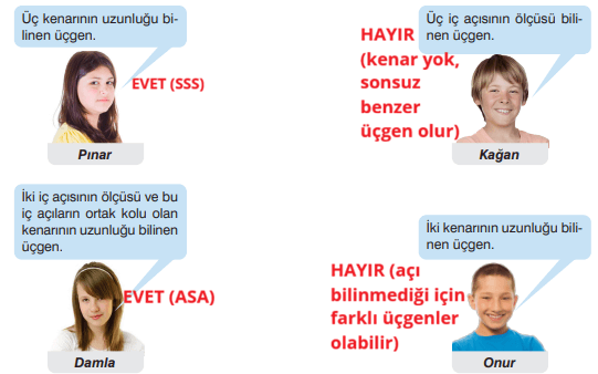 8. Sınıf Matematik Ders Kitabı Sayfa 248. Cevapları