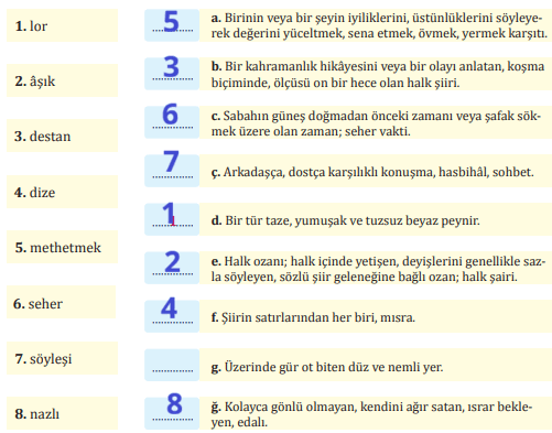 8. Sınıf Türkçe Ders Kitabı Sayfa 169 Cevapları