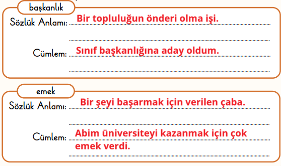 2. Sınıf Türkçe Ders Kitabı Sayfa 160 Cevapları