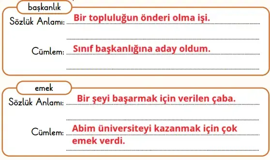 2. Sınıf Türkçe Ders Kitabı Sayfa 160 Cevapları