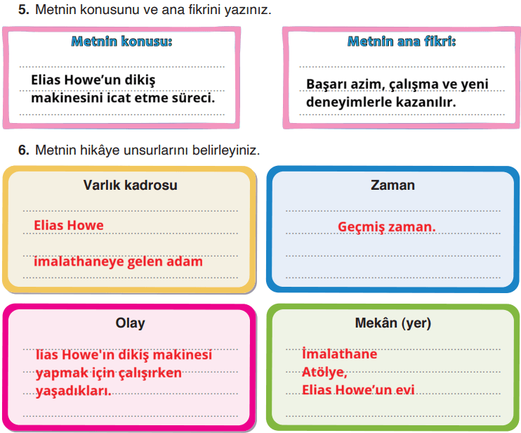 4. Sınıf Türkçe Ders Kitabı Sayfa 259 Cevapları 4. Sınıf Türkçe Ders Kitabı Sayfa 259 Cevapları