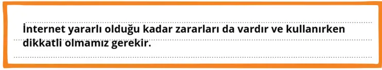 Metnin ana fikri Metnin ana fikri
