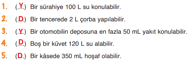 4. Sınıf Matematik Ders Kitabı Sayfa 281. Cevapları 4. Sınıf Matematik Ders Kitabı Sayfa 281. Cevapları