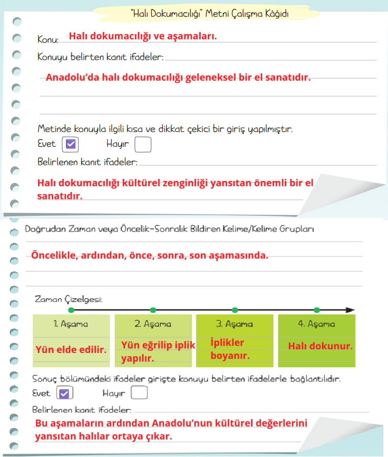 5. Sınıf Türkçe Ders Kitabı Sayfa 39 Cevapları