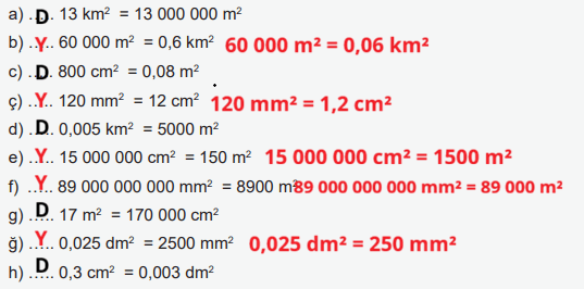 6. Sınıf Matematik Ders Kitabı Sayfa 107. Cevapları