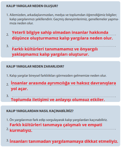 7. Sınıf Sosyal Bilgiler Ders Kitabı Sayfa 269 Cevapları