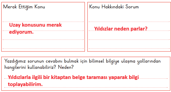3. Sınıf Fen Bilimleri Ders Kitabı Sayfa 32-33-34-35-36-37-38 Cevapları 1. Kitap
