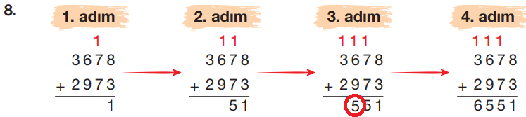 4. Sınıf Matematik Ders Kitabı Sayfa 54 Cevapları 4. Sınıf Matematik Ders Kitabı Sayfa 54 Cevapları