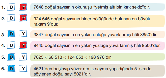 4. Sınıf Matematik Ders Kitabı Sayfa 51 Cevapları 4. Sınıf Matematik Ders Kitabı Sayfa 51 Cevapları