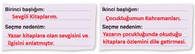 4. Sınıf Türkçe Ders Kitabı Sayfa 38 Cevapları