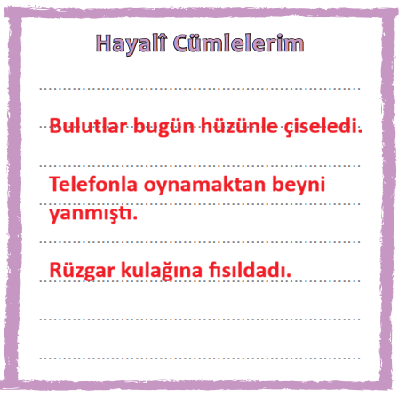 4. Sınıf Türkçe Ders Kitabı Sayfa 58 Cevapları