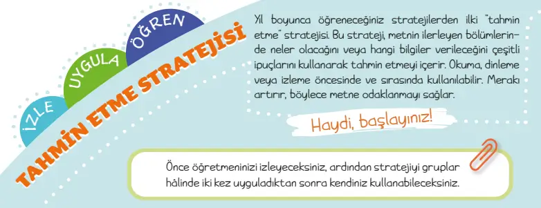 5. Sınıf Türkçe Ders Kitabı Sayfa 18 Cevapları 5. Sınıf Türkçe Ders Kitabı Sayfa 18 Cevapları