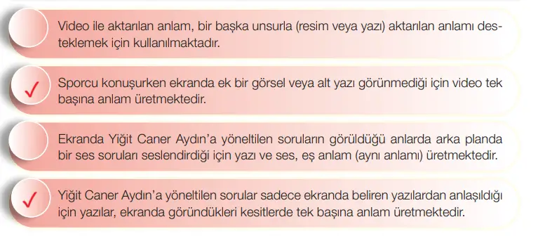 7. Sınıf Türkçe Ders Kitabı Sayfa 42-43-44-45-46 Cevapları 1. Kitap