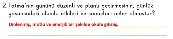 2. Sınıf Hayat Bilgisi Ders Kitabı Sayfa 21 Cevapları 1. Kitap