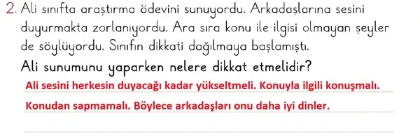 2. Sınıf Hayat Bilgisi Ders Kitabı Sayfa 27 Cevapları 1. Kitap
