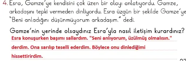 2. Sınıf Hayat Bilgisi Ders Kitabı Sayfa 27 Cevapları 1. Kitap