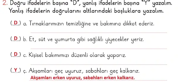 2. Sınıf Hayat Bilgisi Ders Kitabı Sayfa 53 Cevapları 1. Kitap 2. Sınıf Hayat Bilgisi Ders Kitabı Sayfa 53 Cevapları 1. Kitap