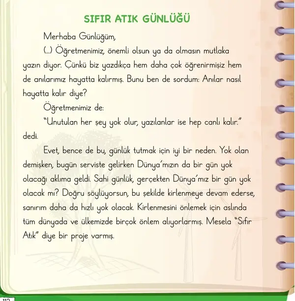 2. Sınıf Türkçe Ders Kitabı Sayfa 111-112-114-115-116 Cevapları 1. Kitap