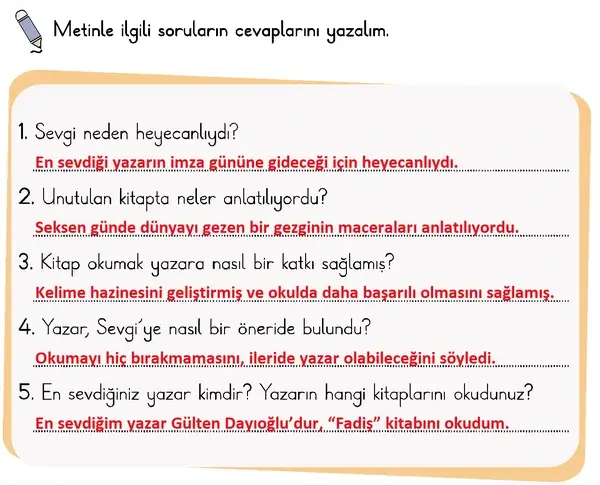 2. Sınıf Türkçe Ders Kitabı Sayfa 146 Cevapları 1. Kitap 2. Sınıf Türkçe Ders Kitabı Sayfa 146 Cevapları 1. Kitap