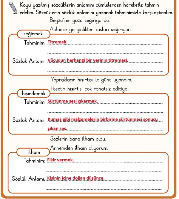 2. Sınıf Türkçe Ders Kitabı Sayfa 167 Cevapları 1. Kitap 2. Sınıf Türkçe Ders Kitabı Sayfa 167 Cevapları 1. Kitap