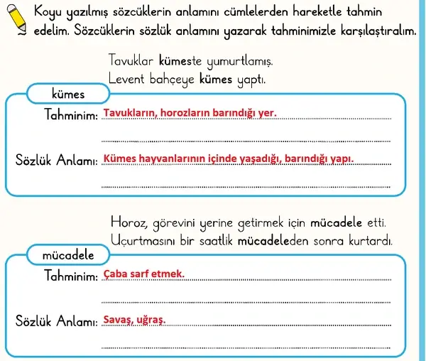 2. Sınıf Türkçe Ders Kitabı Sayfa 52 Cevapları 1. Kitap 2. Sınıf Türkçe Ders Kitabı Sayfa 52 Cevapları 1. Kitap
