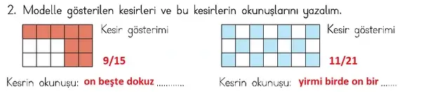 3. Sınıf Matematik Ders Kitabı Sayfa 105 Cevapları