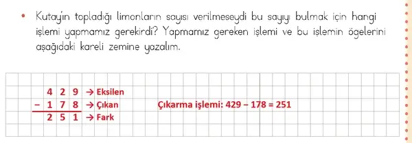 3. Sınıf Matematik Ders Kitabı Sayfa 184 Cevapları 3. Sınıf Matematik Ders Kitabı Sayfa 184 Cevapları