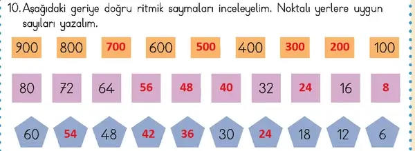3. Sınıf Matematik Ders Kitabı Sayfa 49 Cevapları