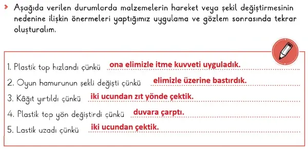 3. Sınıf Fen Bilimleri Ders Kitabı Sayfa 31 Cevapları 2. Kitap 3. Sınıf Fen Bilimleri Ders Kitabı Sayfa 31 Cevapları 2. Kitap