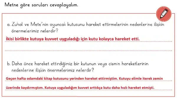 3. Sınıf Fen Bilimleri Ders Kitabı Sayfa 39 Cevapları 2. Kitap 3. Sınıf Fen Bilimleri Ders Kitabı Sayfa 39 Cevapları 2. Kitap