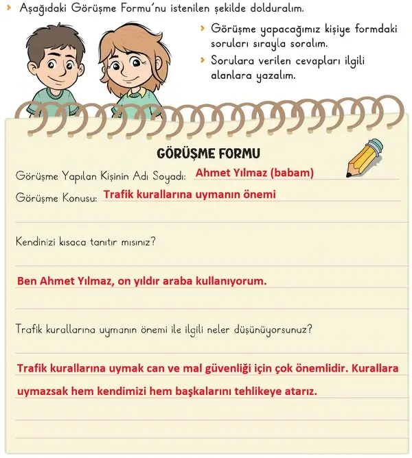 3. Sınıf Hayat Bilgisi Ders Kitabı Sayfa 65 Cevapları 1. Kitap