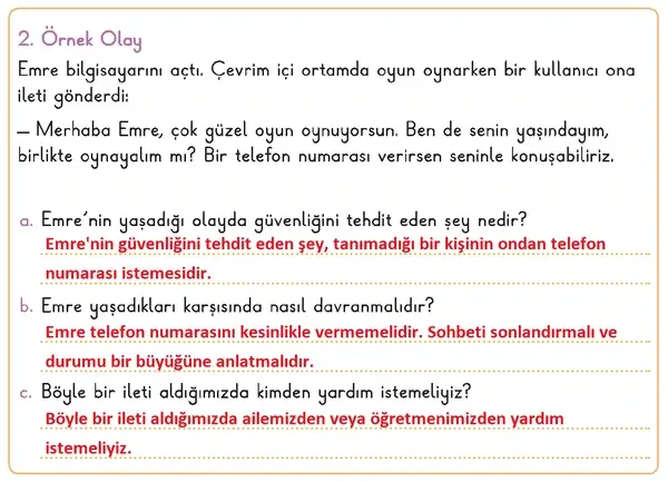 3. Sınıf Hayat Bilgisi Ders Kitabı Sayfa 72 Cevapları 1. Kitap