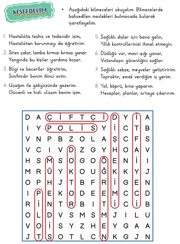 3. Sınıf Hayat Bilgisi Ders Kitabı Sayfa 93-94-95 Cevapları 1. Kitap