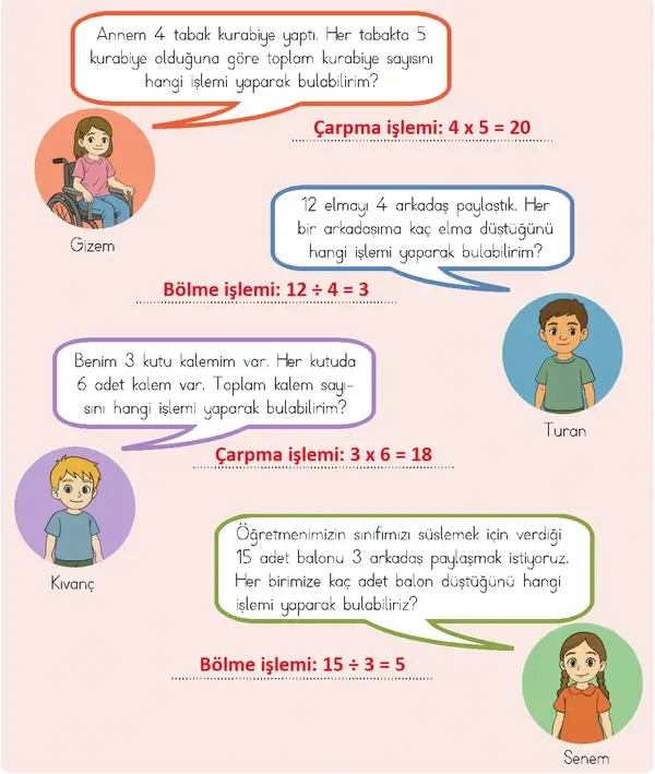 3. Sınıf Matematik Ders Kitabı Sayfa 13 Cevapları 2. Kitap